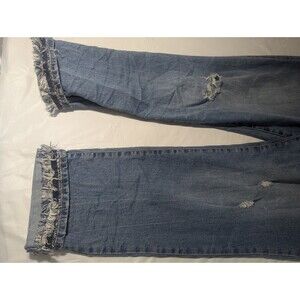 Vintage America Womens Boyfriend distressed Jeans medium wash 16W